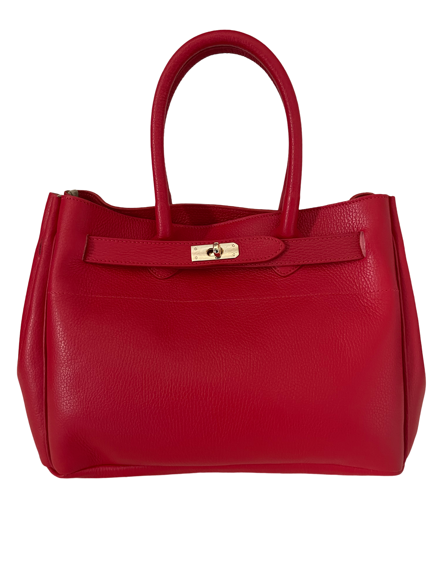 FRENCH RED NATURAL LEATHER BAG