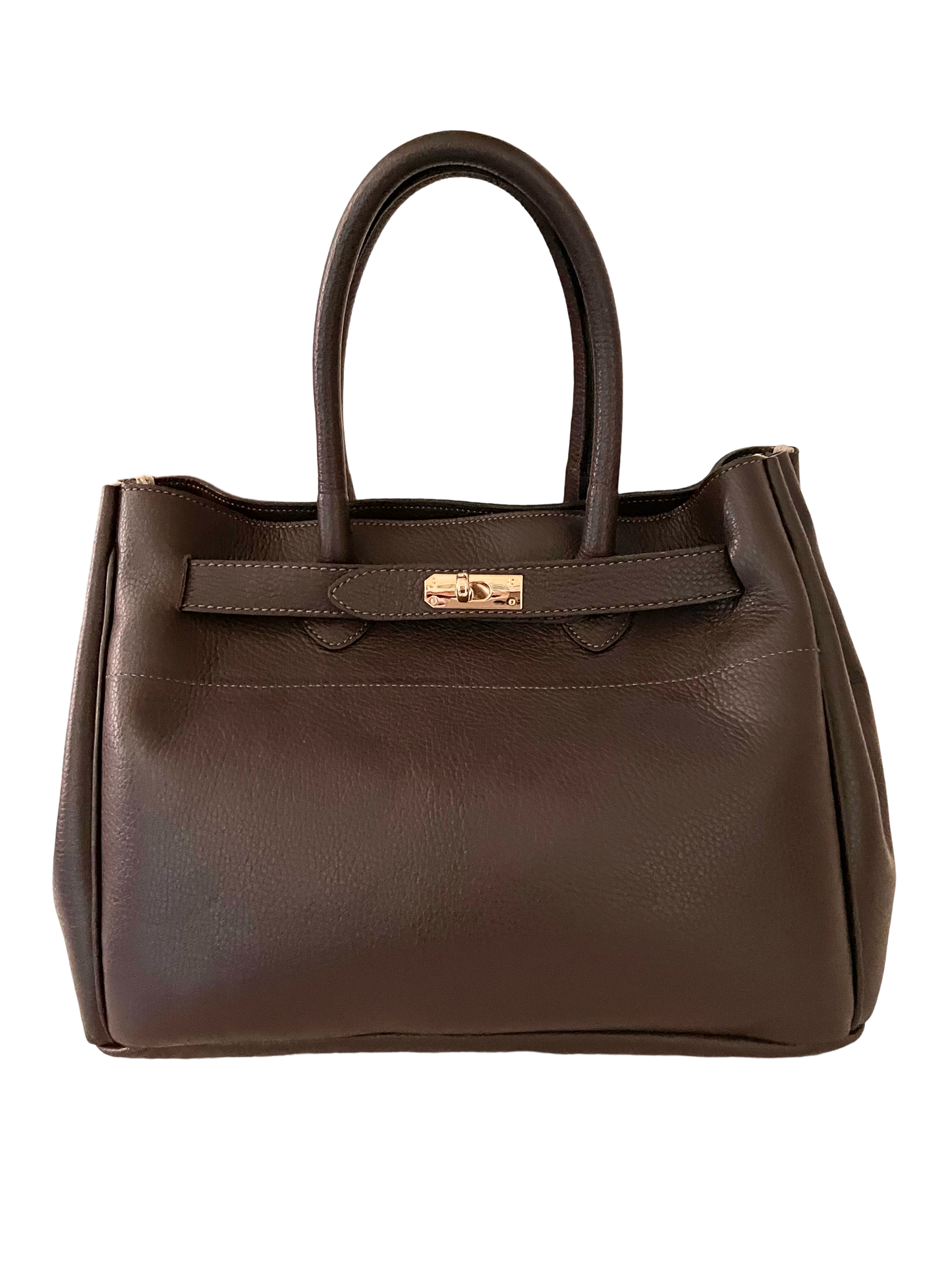 French timeless chocolat brown bag