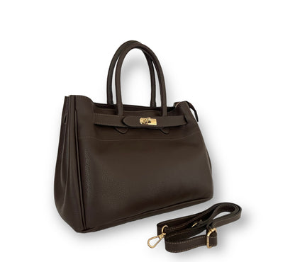 French timeless chocolat brown bag