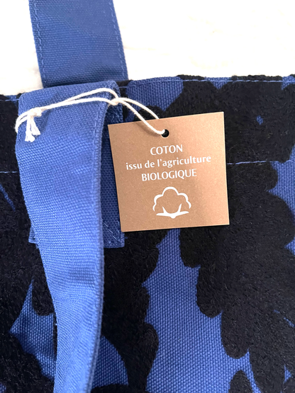 Organic night blue tote