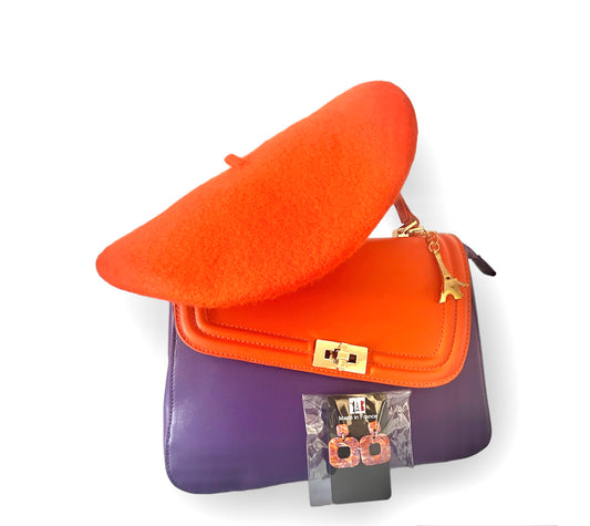 Parisian set purple orange