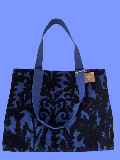 Organic night blue tote