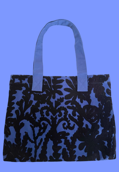 Organic night blue tote