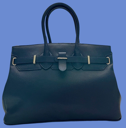 DARK BLUE FRENCH TOTE