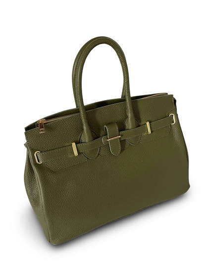 French spring green leather Bag