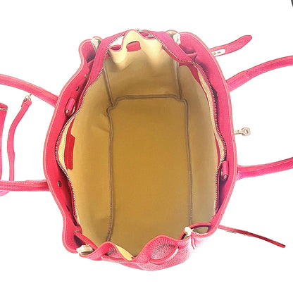 FRENCH RED NATURAL LEATHER BAG