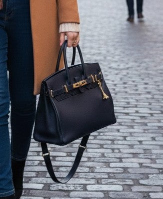 FRENCH NIGHT BLUE  Satchel / Top Handle Bag