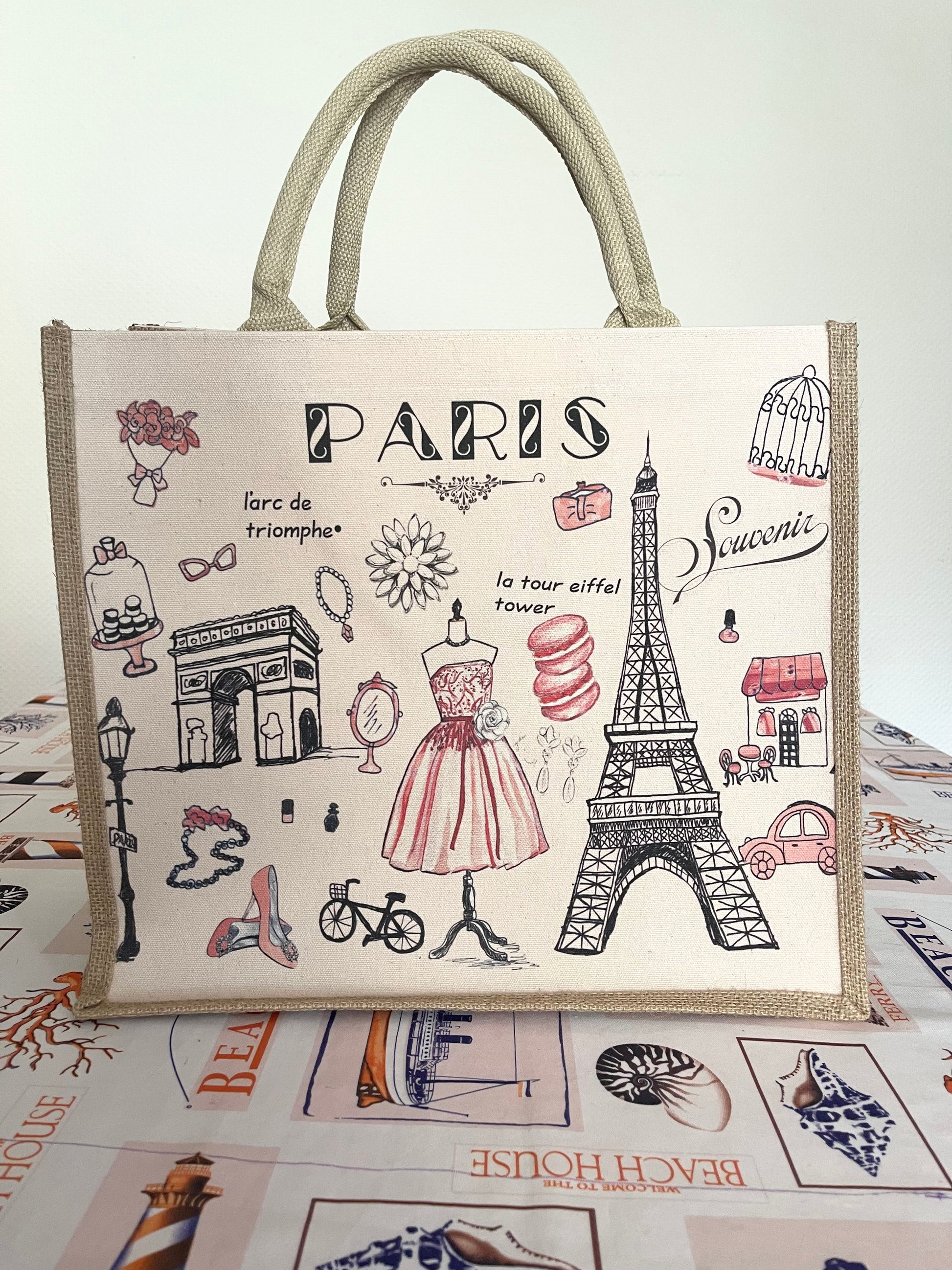 tote Bag with Paris french chic