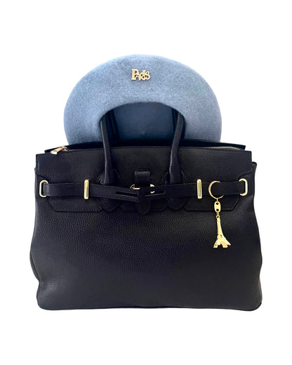 DARK BLUE FRENCH TOTE